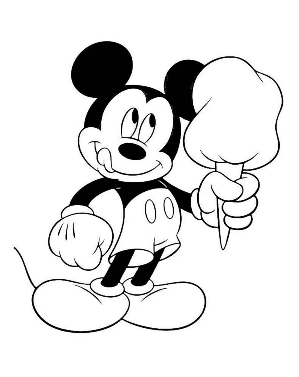 Tranh tô màu Mickey tạo không gian học tập vui vẻ
