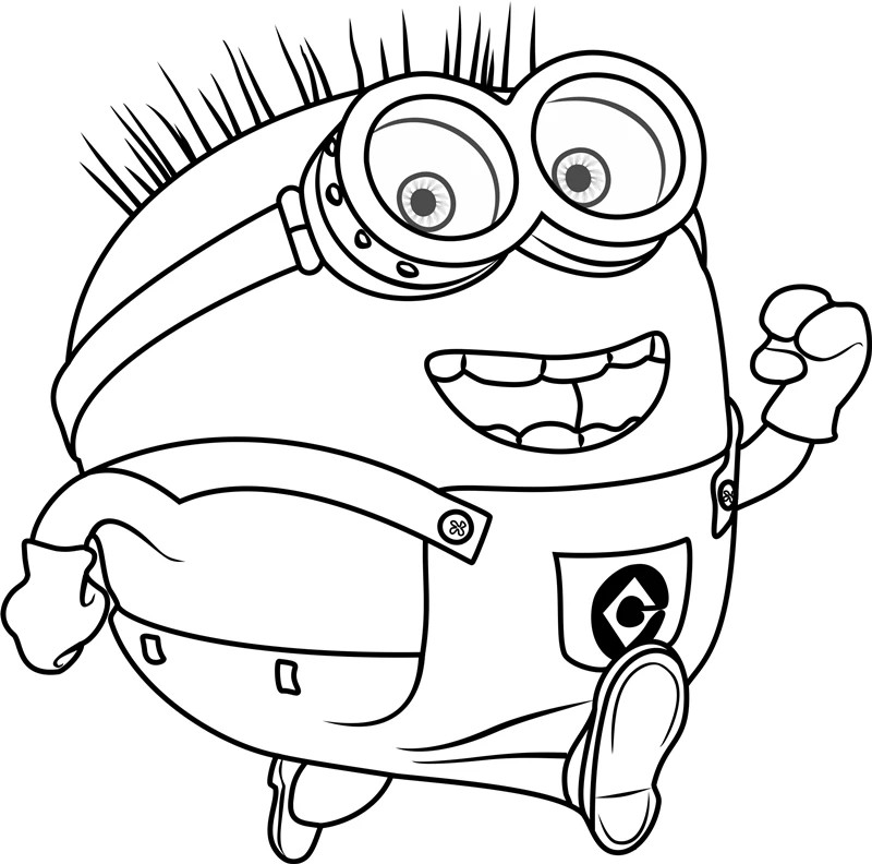 Tranh tô màu minion ngộ nghĩnh