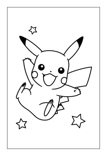 Tranh tô màu Pokemon cho bé gái