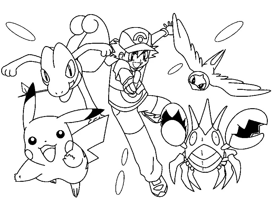 Tranh tô màu Pokemon lý tưởng cho các hoạt động tại nhà