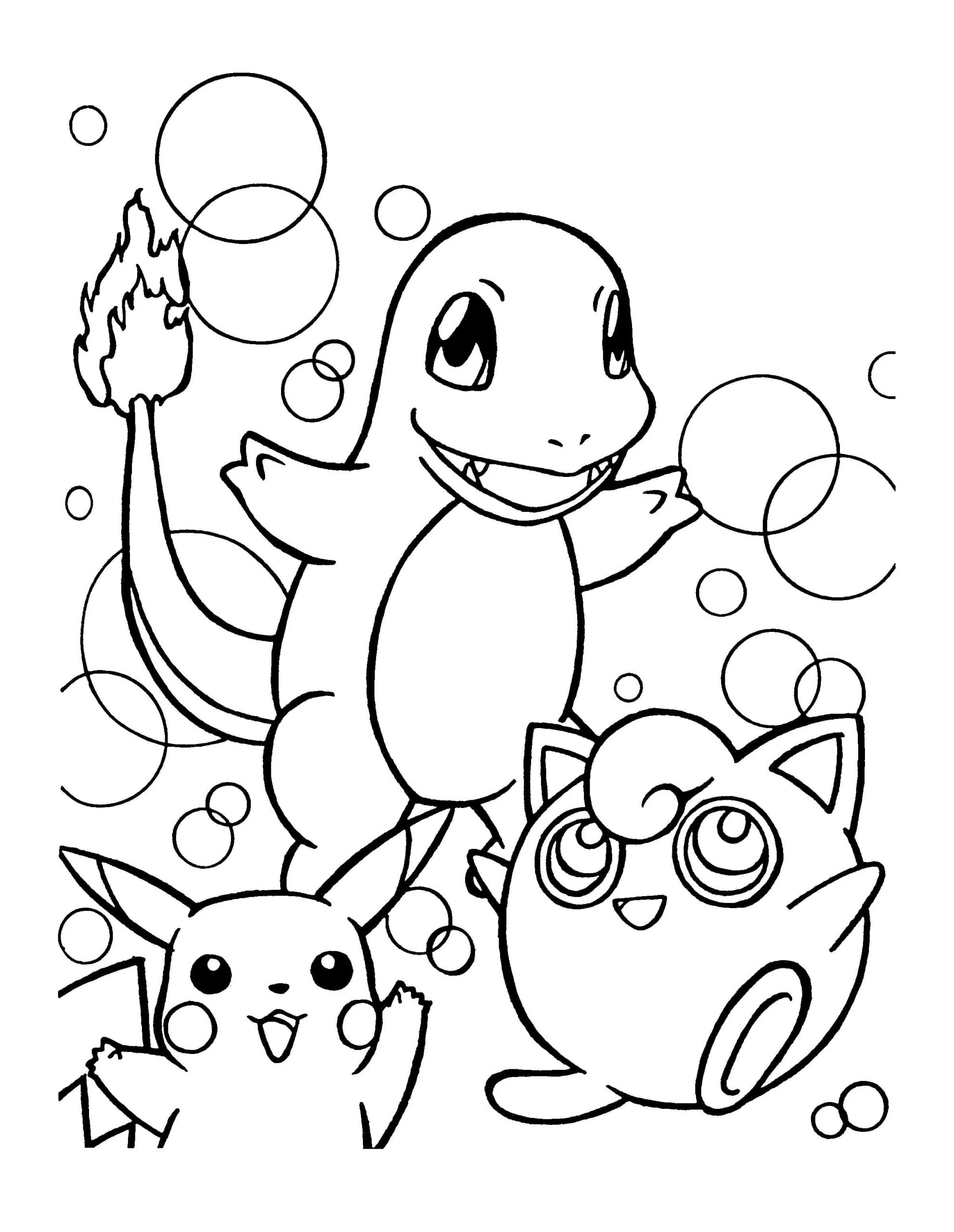 Tranh tô màu Pokemon tạo không gian học tập vui vẻ