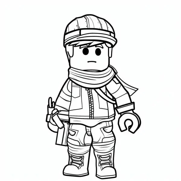 Tranh tô màu Roblox giúp bé thể hiện cá tính