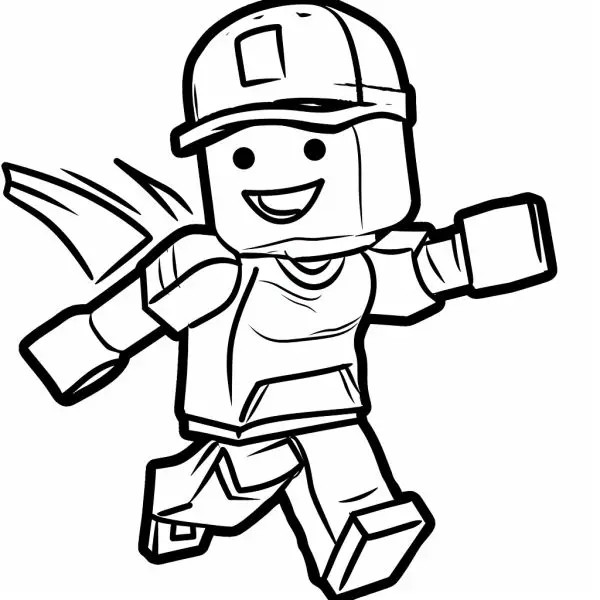 Tranh tô màu Roblox giúp phát triển kỹ năng thẩm mỹ