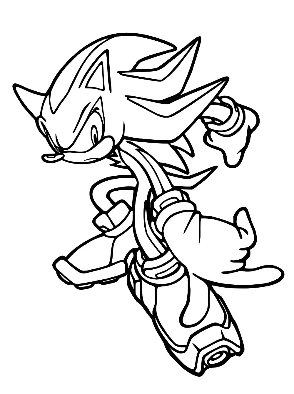 Tranh tô màu Sonic siêu ngầu giúp bé sáng tạo mỗi ngày.