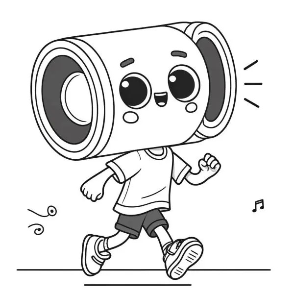 Tranh tô màu Speakerman mang đến những phút giây vui vẻ cho trẻ.