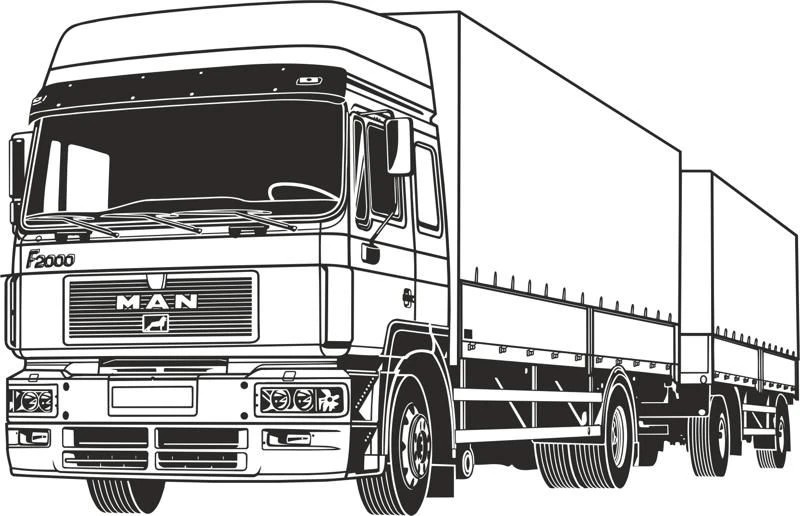 Tranh tô màu xe container kích thích sáng tạo