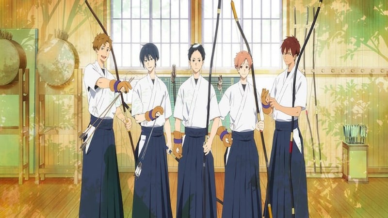 Tsurune: Tsunagari no Issha nói về bộ môn bắn cung Nhật Bản