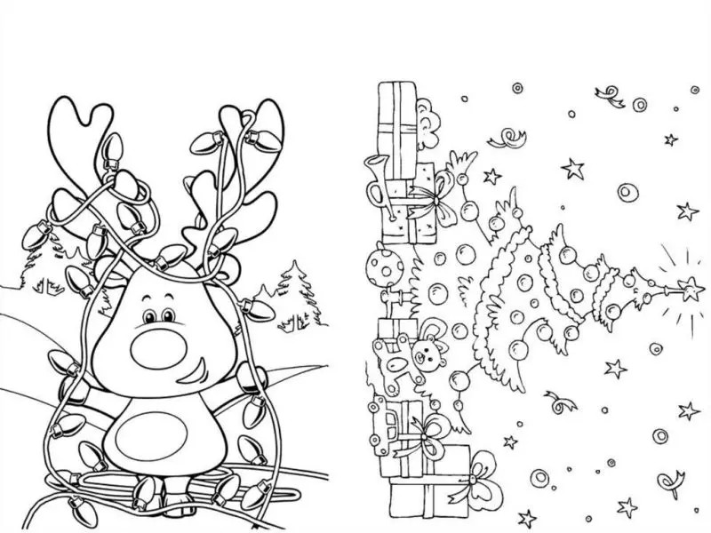 Tuyển tập tranh tô màu chủ đề Noel phong phú