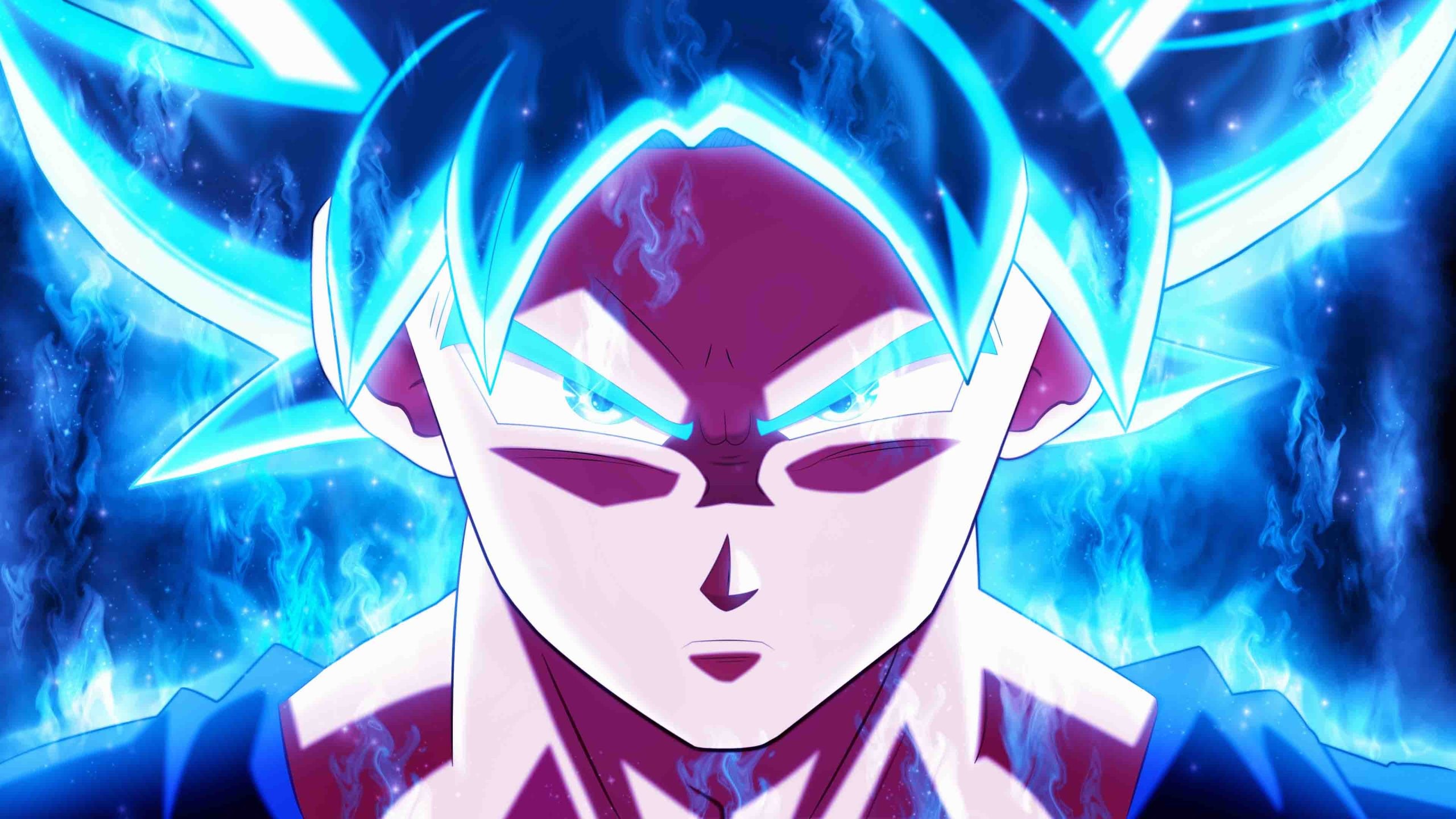 Vẻ mặt lạnh lùng của Goku, ánh mắt sắc bén và sự kiên quyết không thể nghi ngờ