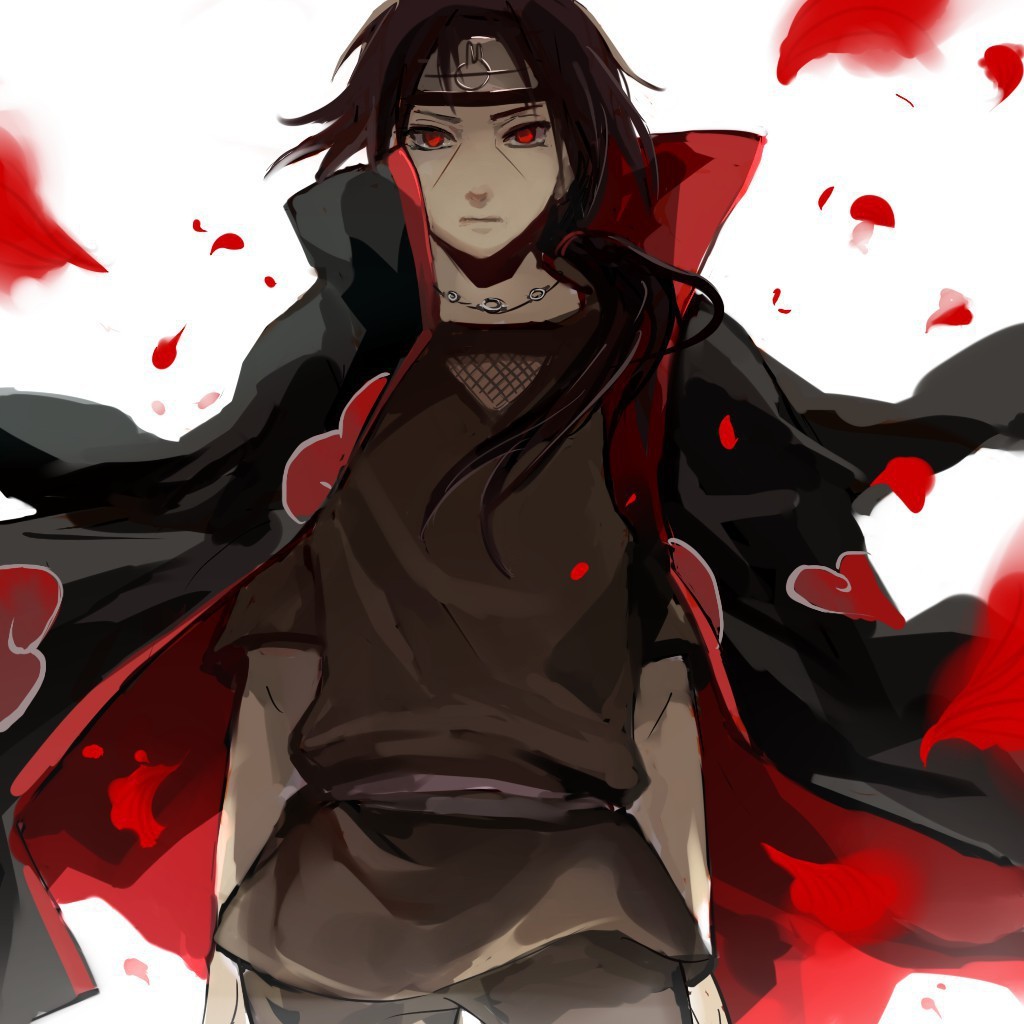 Vẻ mặt nghiêm nghị của Itachi Uchiha
