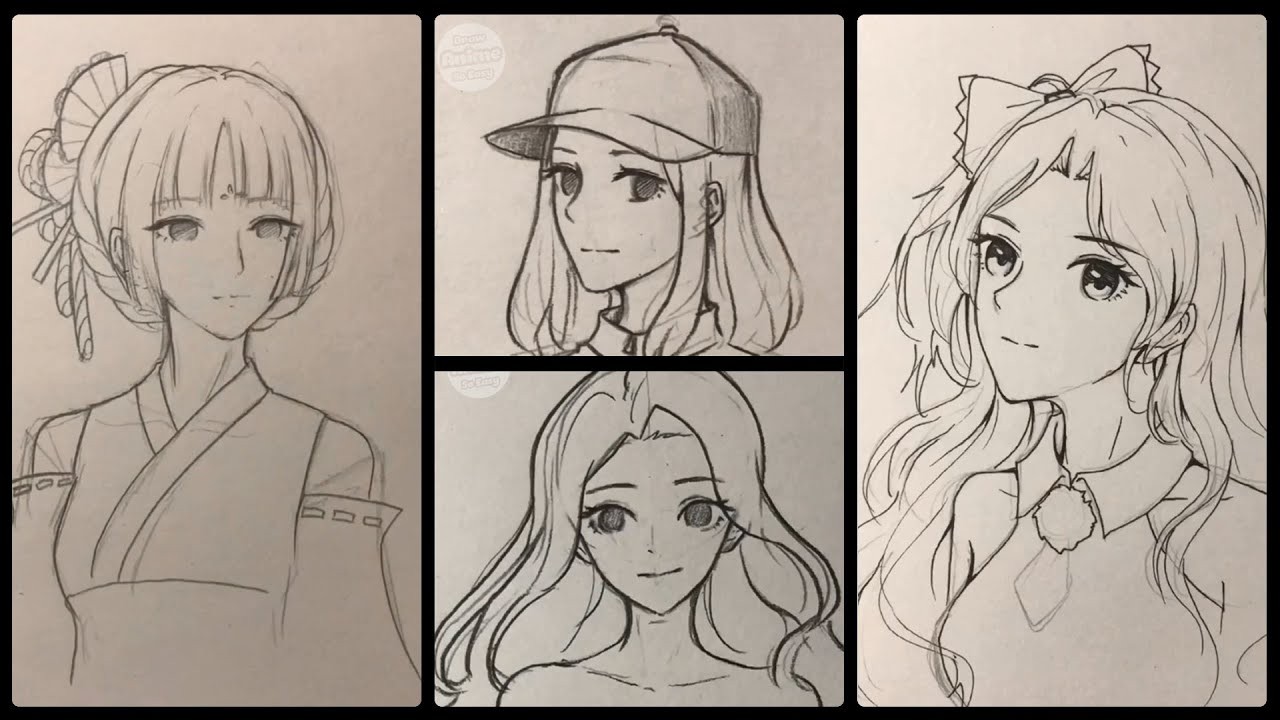 Vẽ nhân vật anime nữ theo nhiều phong cách khác nhau