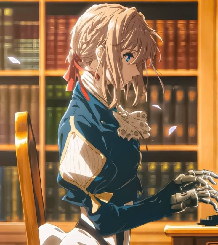 Violet Evergarden viết thư với đôi tay cơ khí tỉ mỉ