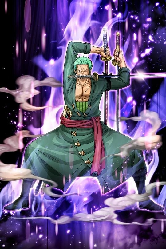Zoro toát lên sự nguy hiểm và điềm tĩnh trong trận chiến