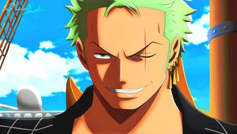 Zoro toát lên vẻ lạnh lùng khi chuẩn bị cho trận đấu căng thẳng