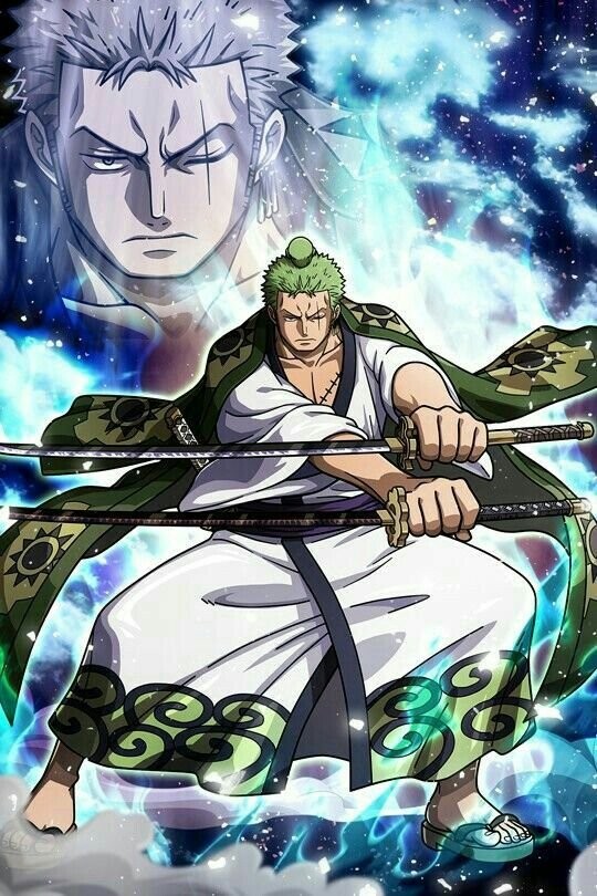 Zoro với dáng đứng cường tráng, ánh mắt đầy khí chất